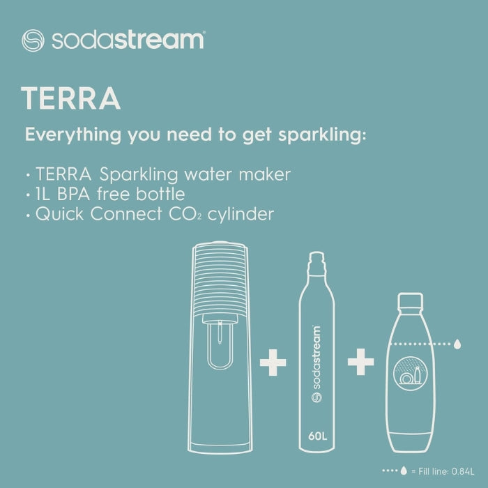 Sodastream TERRA Sparkling Water Maker Black 1012811441