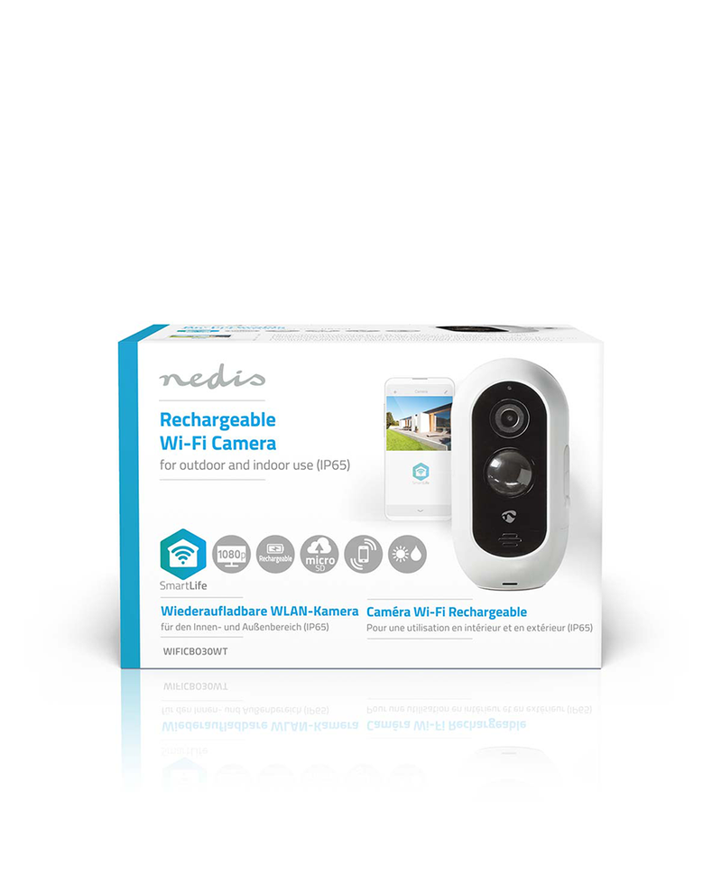 Nedis SmartLife Rechargable WiFi Outdoor Camera | Full HD 404063 Redmond Electric Gorey