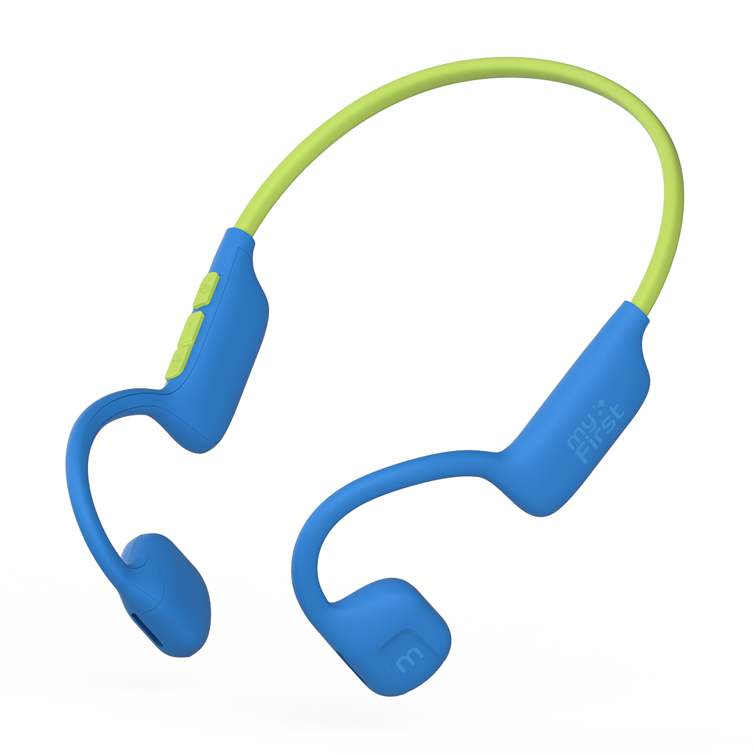 Headphones AirWaves - Open-Ear Directional Audio, 85dB Safe - Blue