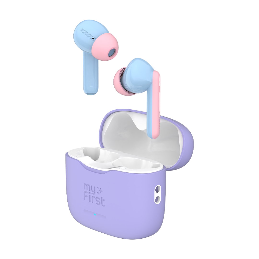 CareBuds - True Wireless Earbuds, 85dB Safe, 20hr Battery - Cotton Candy
