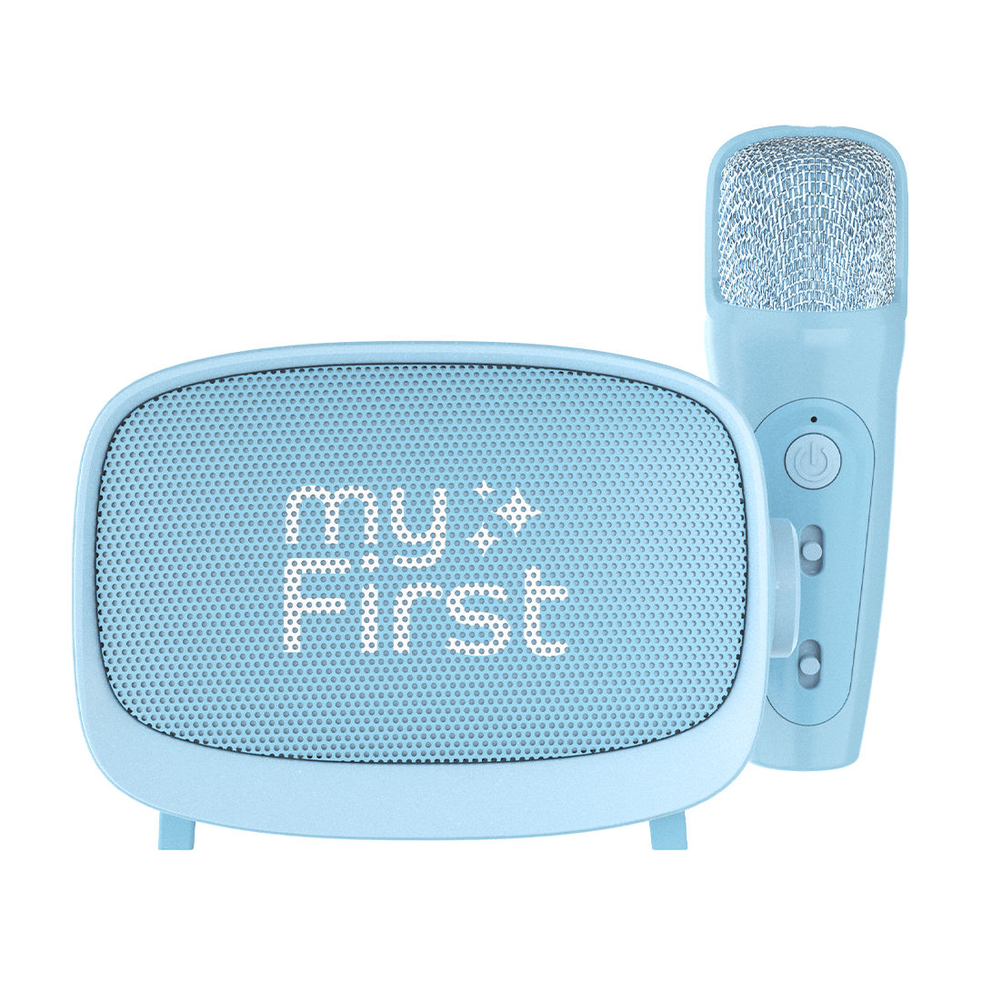 myFirst Voice 2 Kids Karaoke Speaker with Wireless Microphone, Blue 256-FV5201SA-BE01