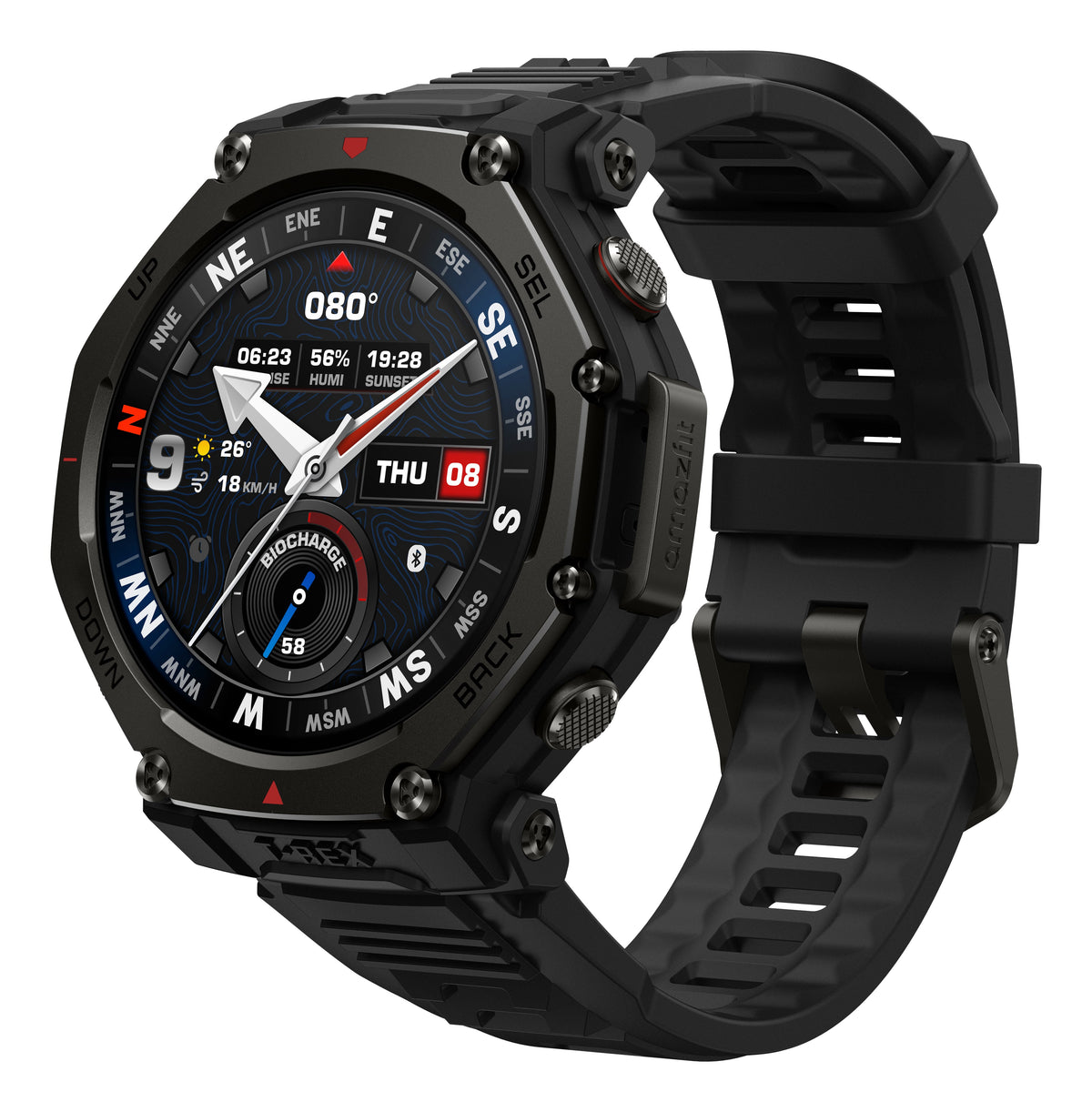 Amazfit T-Rex 3 Pro 48mm Smartwatch, Tactical Black 146-W2443EU1N