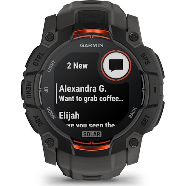 Instinct 3 50mm Solar Smart Watch | Black - Redmond Electric