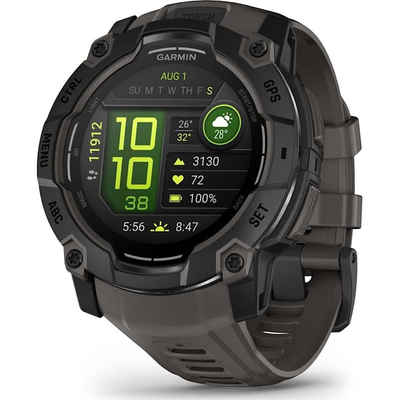 Instinct 3 50mm AMOLED Black with Charcoal Silicone Band - Redmond Electric