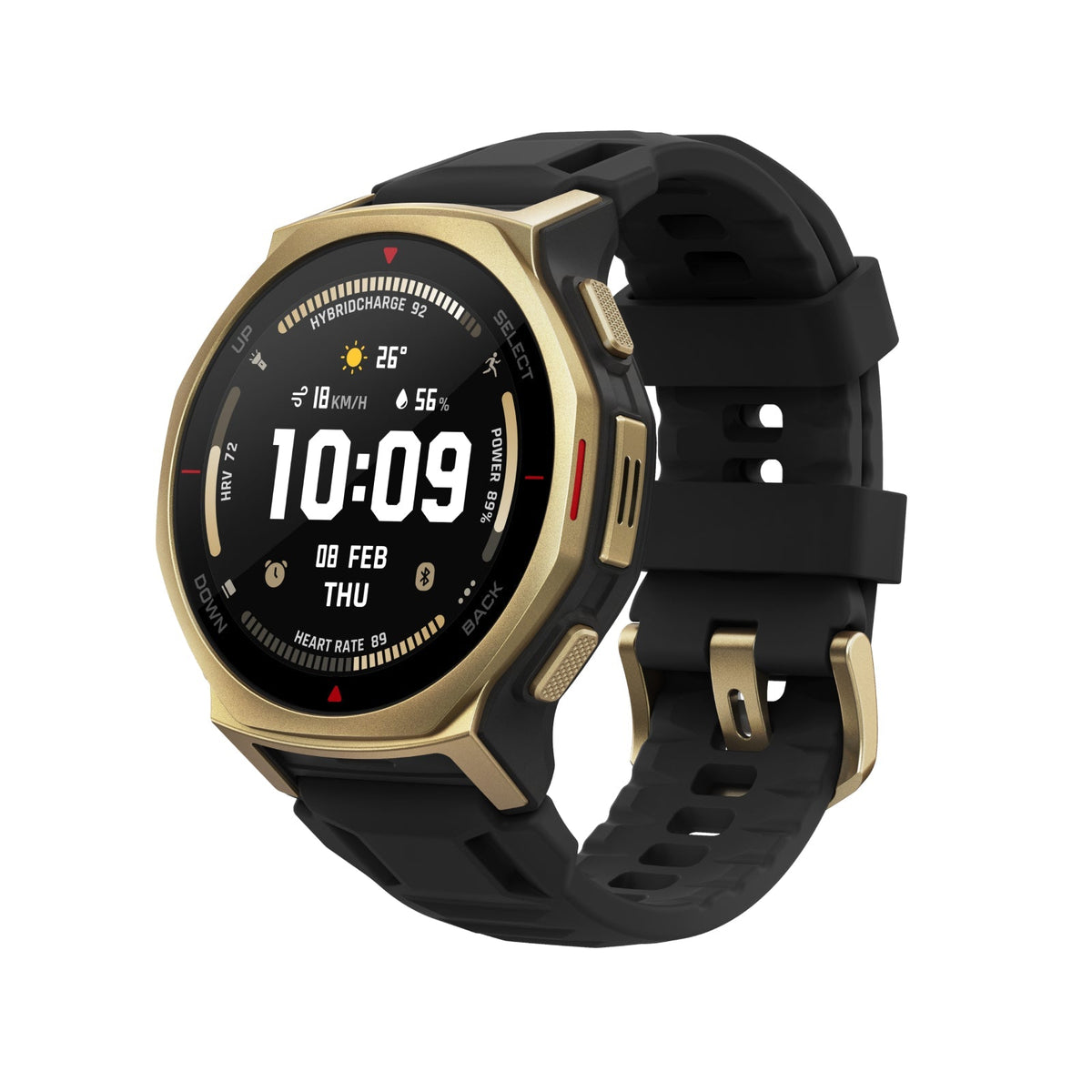 Amazfit T-Rex 3 Pro 44mm Smartwatch, Black Gold 146-W2548GL1N
