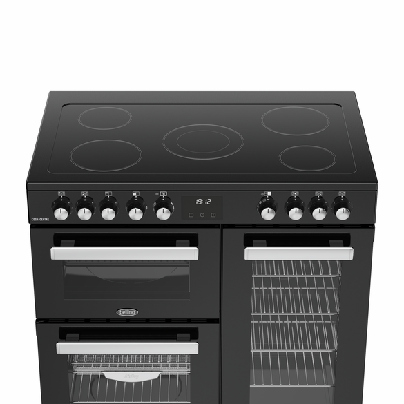 Cookcentre 90cm Electric Range Cooker Black