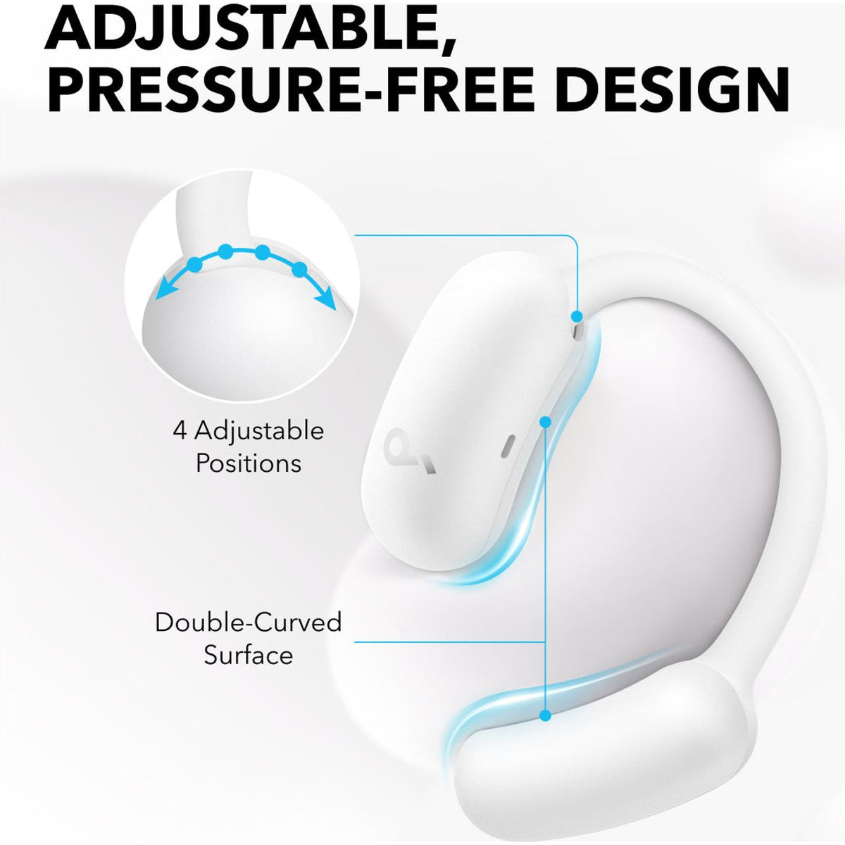 AeroFit 2 Open-Ear Wireless Earbuds | White
