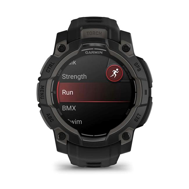 Instinct 3 45mm with Black Silicone Band - Redmond Electric