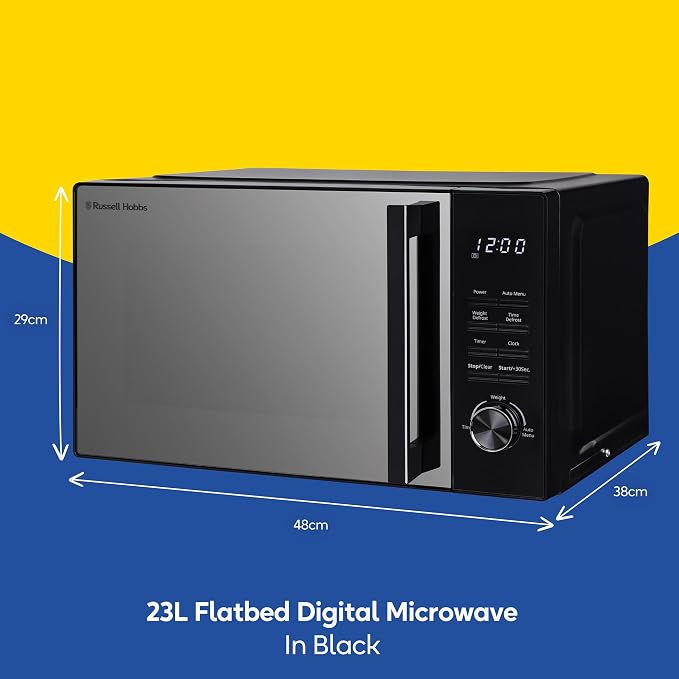 23L Flatbed Digital Microwave Black