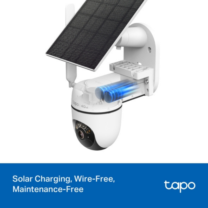 Tapo C615G KIT Solar-Powered 2K 4G LTE Security Camera Kit
