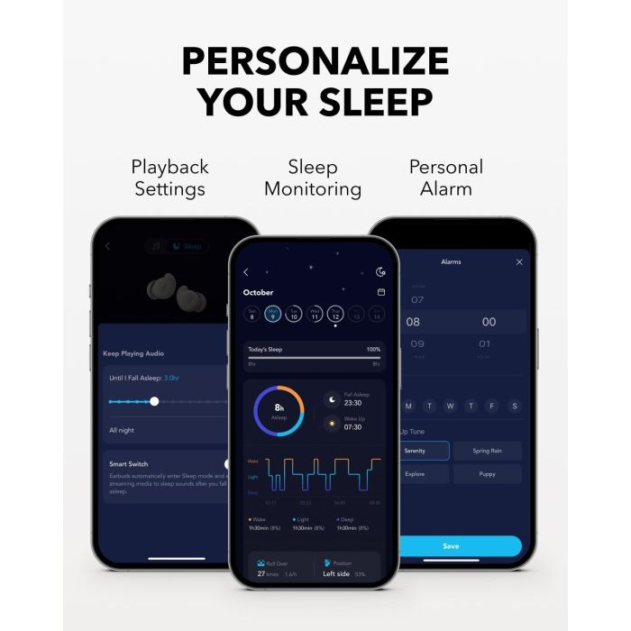 Sleep A20 Wireless Earbuds White