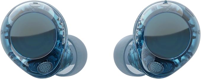 True Wireless Noise Cancelling Earbuds Glass Blue