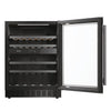 Haier Dual Zone Wine Cooler 44-Bottles | Black - HAKWBD60UK
