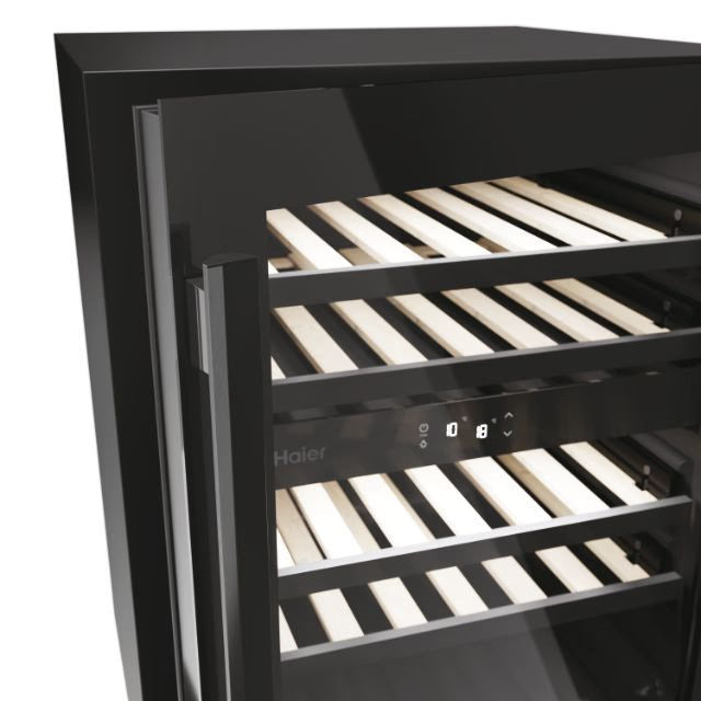 Haier Dual Zone Wine Cooler 44-Bottles | Black - HAKWBD60UK