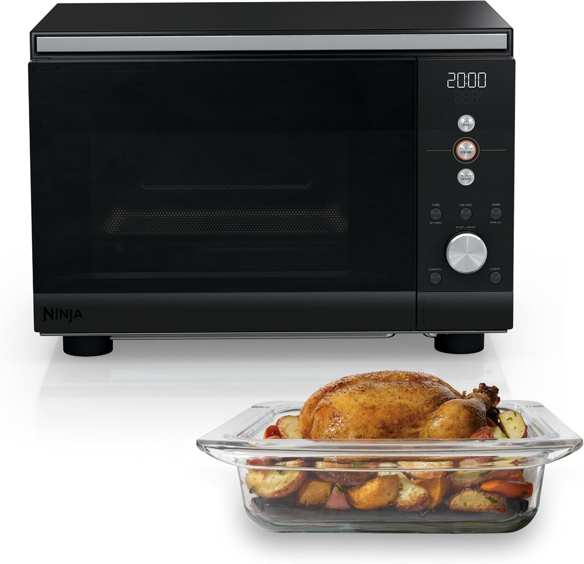 Ninja CRISPi Microwave, Air Fryer & Oven, Black MW101UKBK1