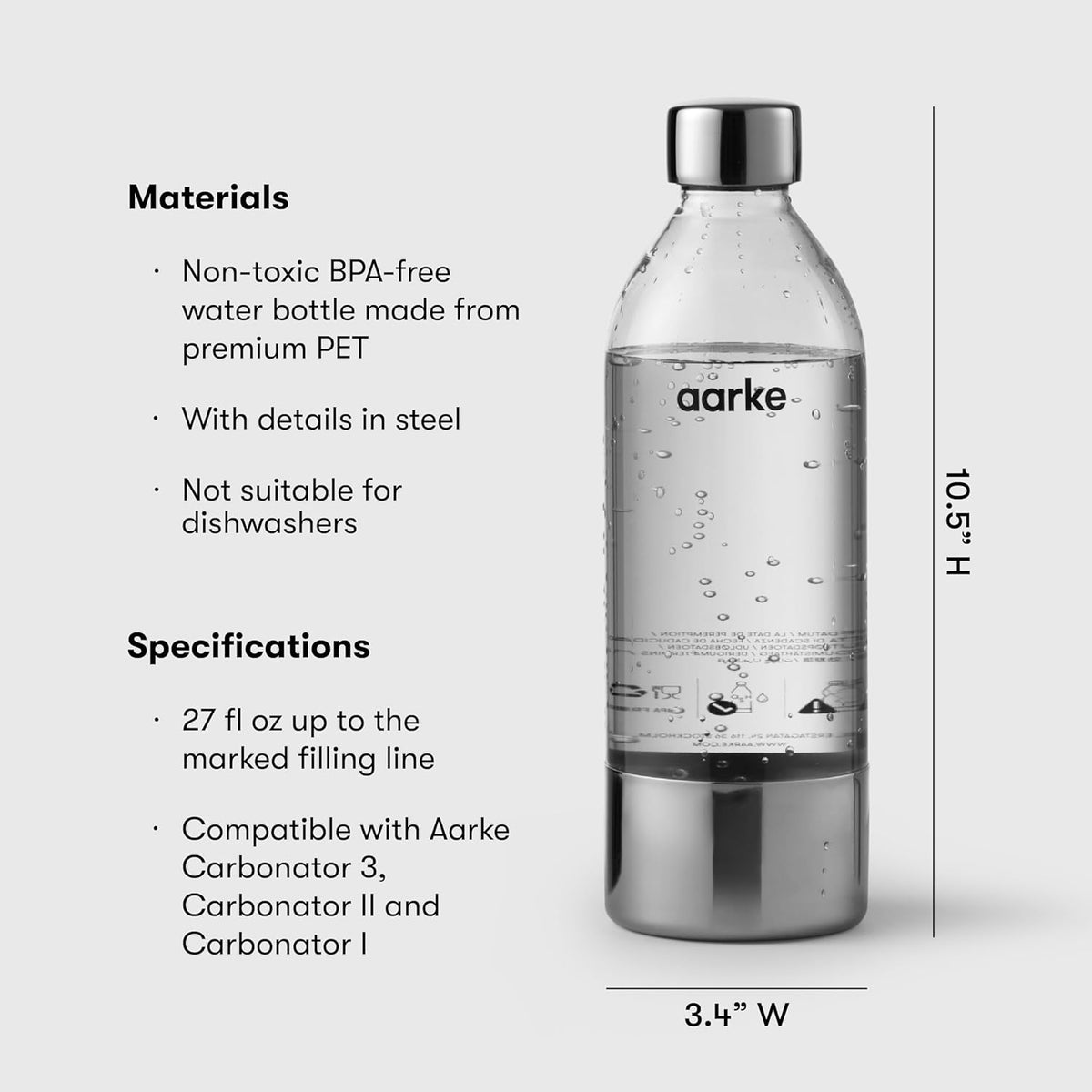 1L Pet Water Bottle | Pack of 2