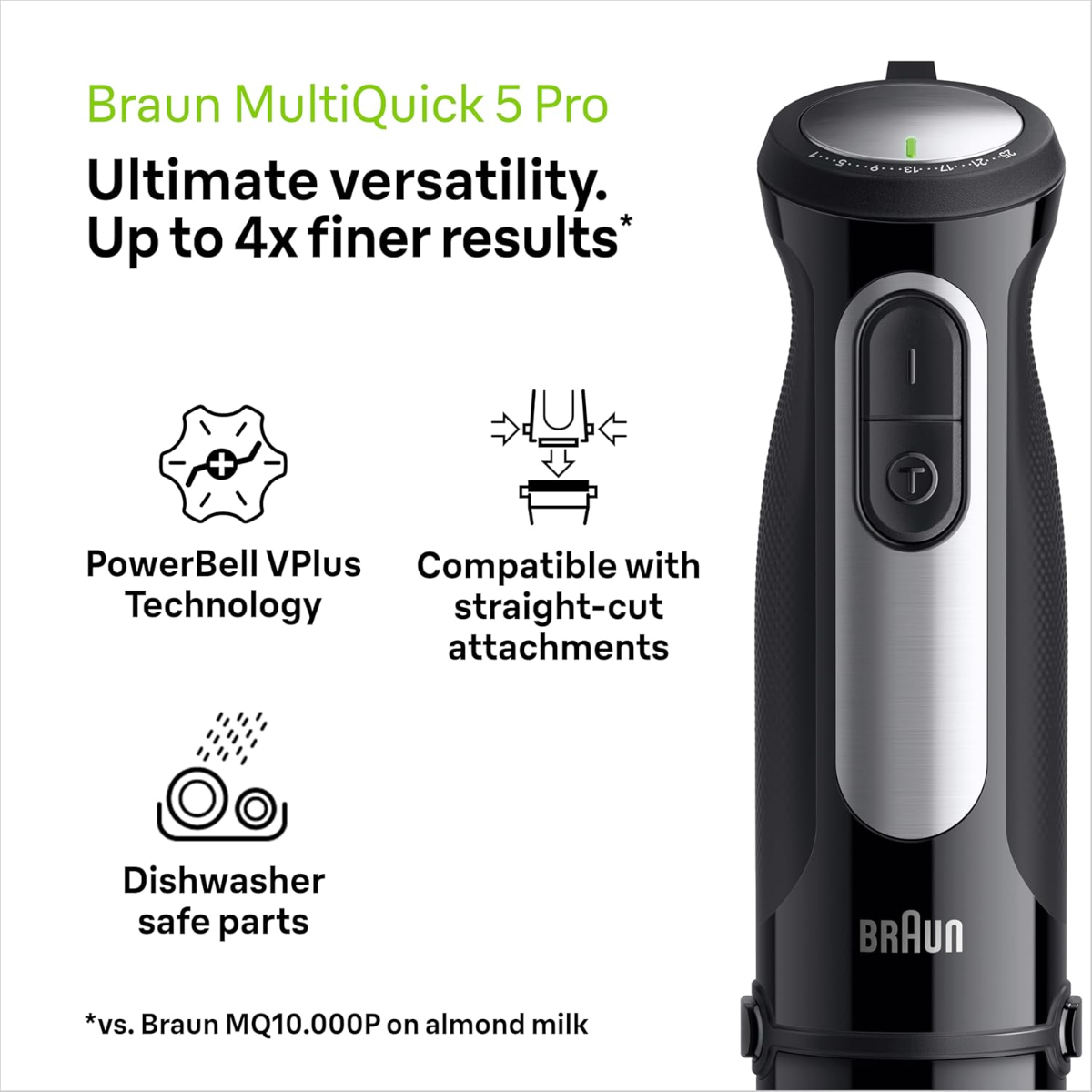 Braun MultiQuick 5 Pro Hand Blender | Black - MQ55236.M Redmond Electric Gorey