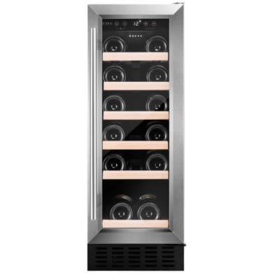CDA 30cm 19 Bottle Undercounter Wine Cooler Stainless Steel CFWC304SS