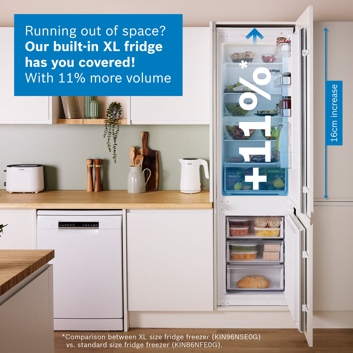 Series 2 290L Built-In Frost Free Fridge Freezer