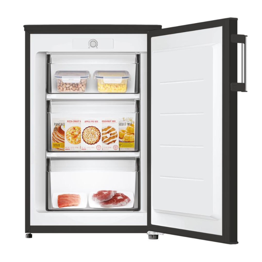 Hoover 85L Freestanding Undercounter Freezer Black HOUQS58EBHK