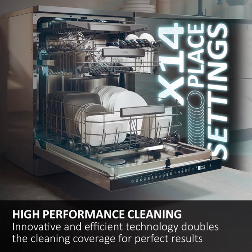 Haier I-Pro Shine Series 7 14 Place Dishwasher | Graphite - XF4A4M4PDA-80