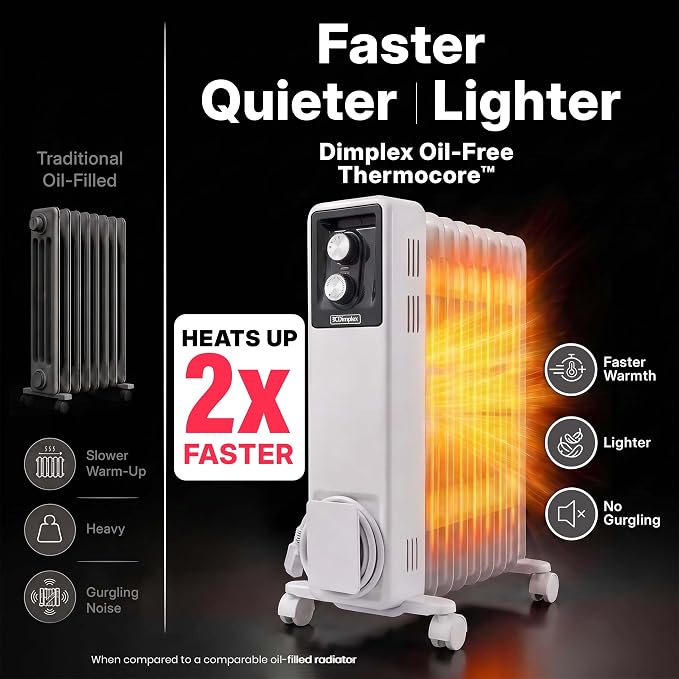 OCR 2000W Oil Filled Column Radiator White | OCR20