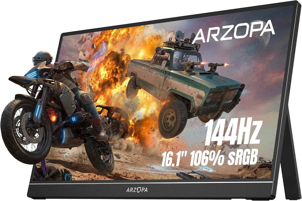 Z1FC 16.1-Inch Full HD 144Hz Portable Gaming Monitor Black