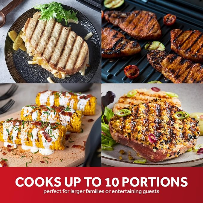 10 Portion Grill and Griddle Black