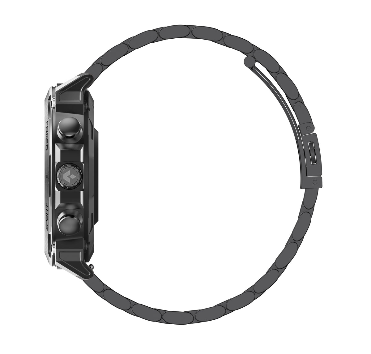 Atom Smart Watch Black Steel