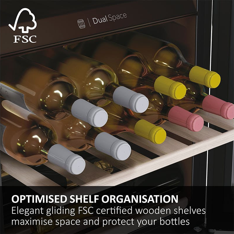 Haier Wine Bank 50 Series 7 Wine Cooler 42-Bottles | Black - HWS42GDAU1 Redmond Electric Gorey