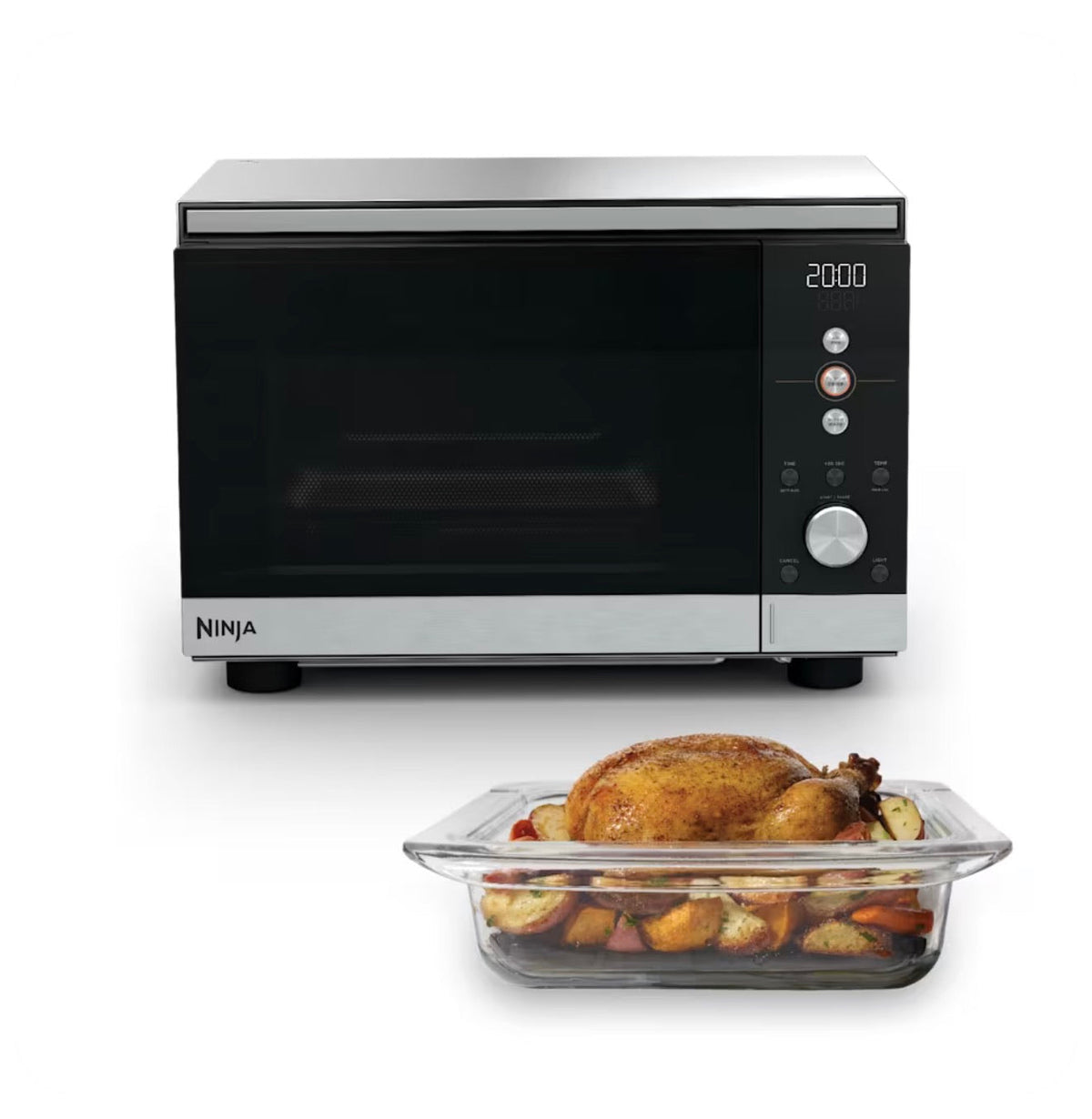 Ninja CRISPi Microwave, Air Fryer & Oven, Silver MW101UK