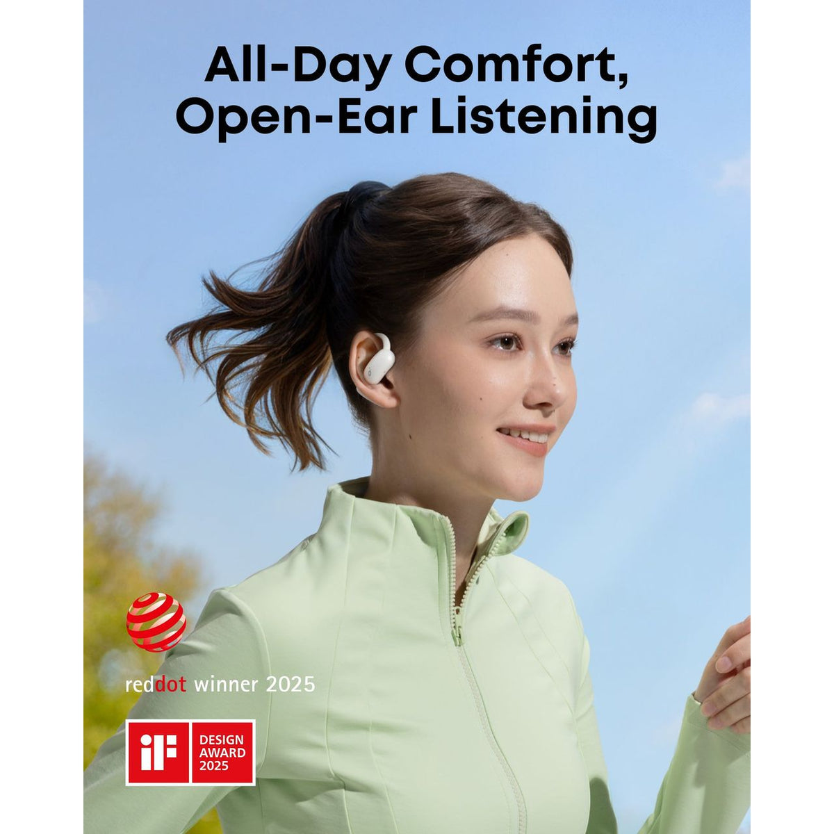 AeroFit 2 Open-Ear Wireless Earbuds | White