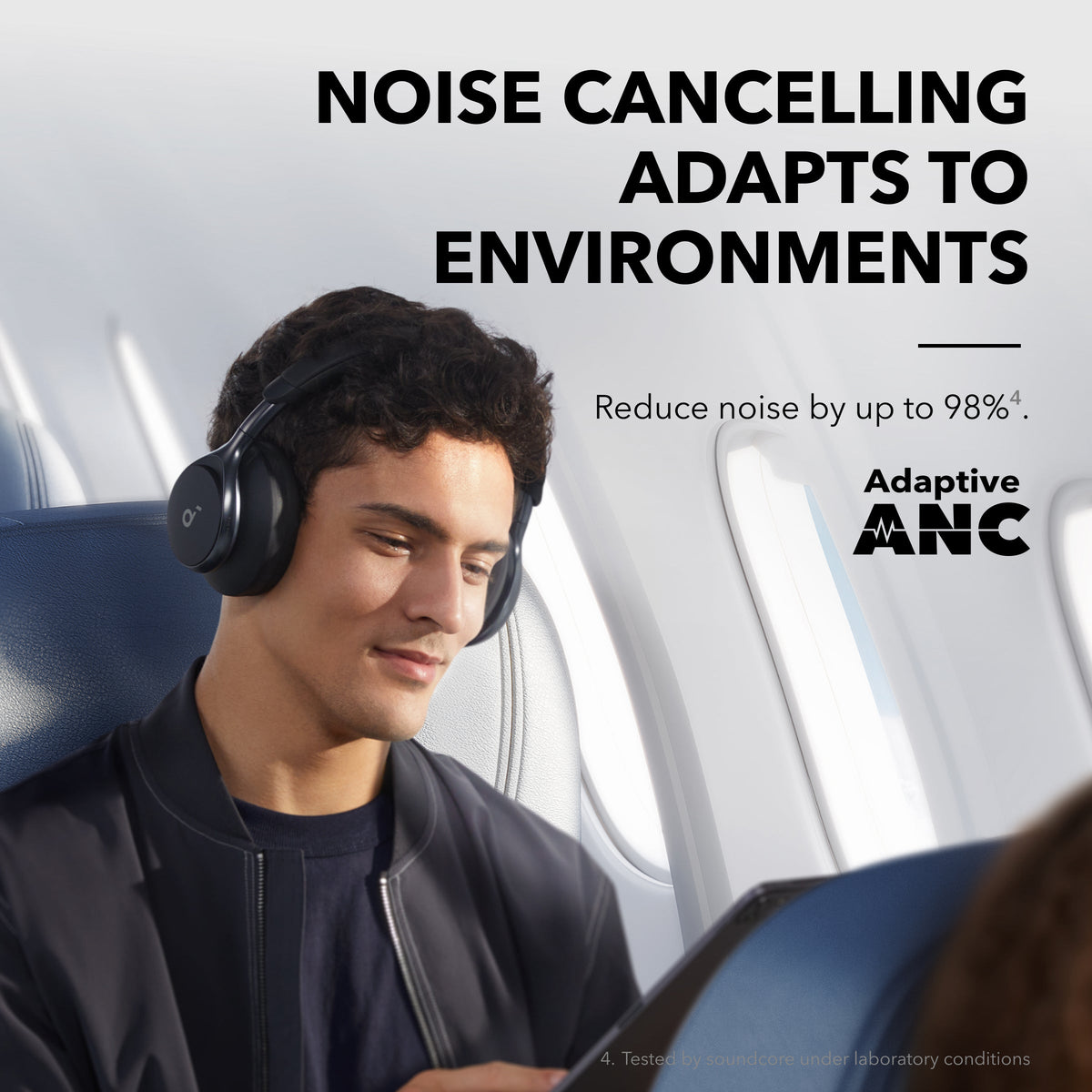 Space One Active Noise Cancelling Headphones | Black