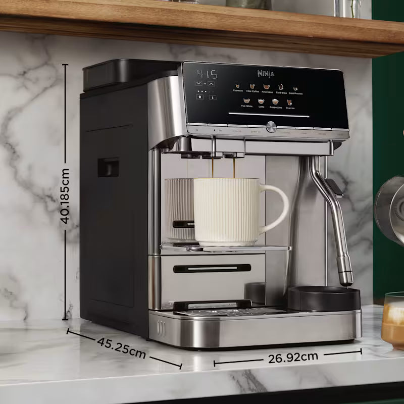 Ninja AutoBarista Bean to Cup Coffee Machine, Black & Stainless Steel AE1001UK