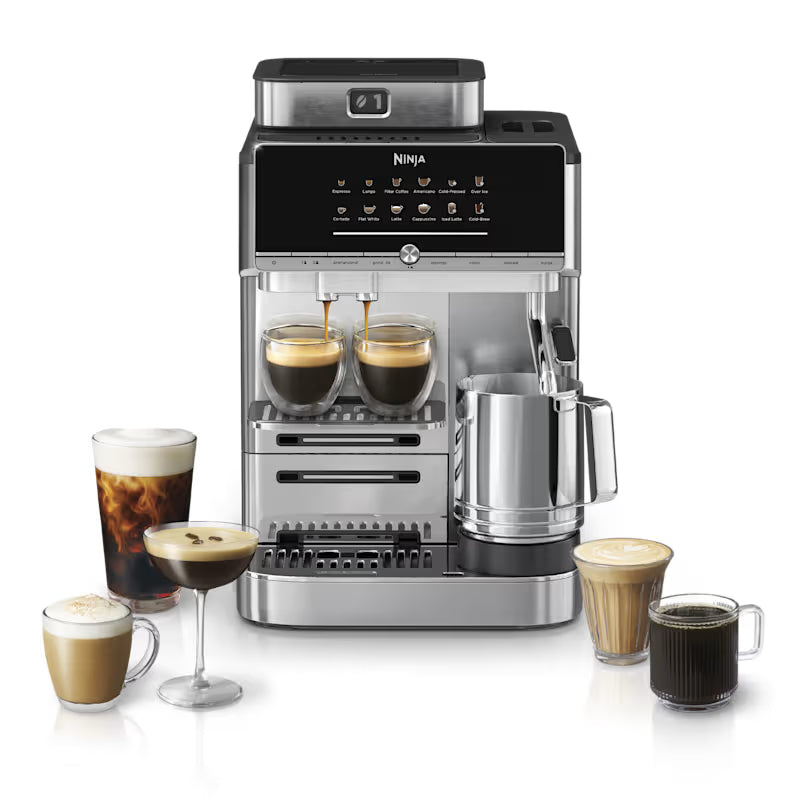 Ninja AutoBarista Pro Bean to Cup Coffee Machine, Black & Stainless Steel AE1051UK