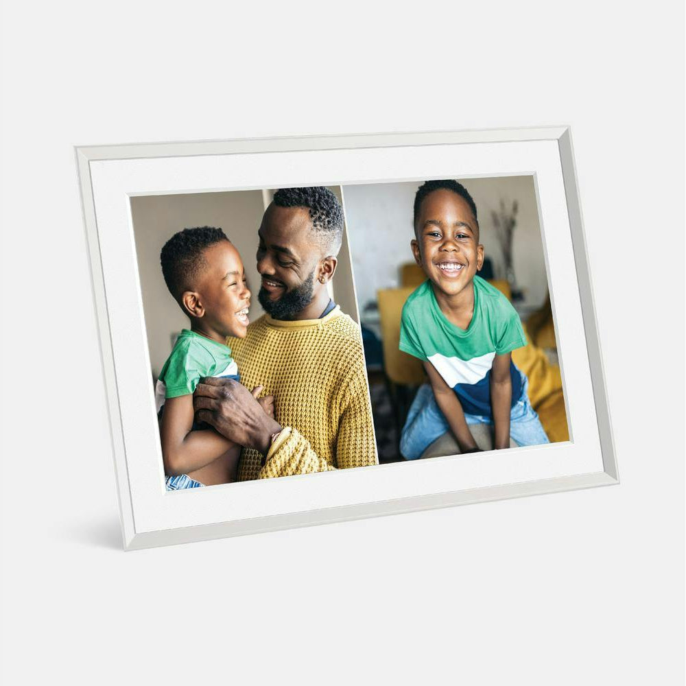 Aura Carver 10.1" Digital Photo Frame with Mat - Clay - AF905-MWHT Redmond Electric