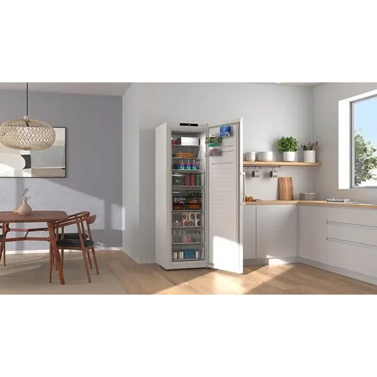 Series 4 Freestanding Tall No Frost Freezer 334L – White | GSN36VWDGG