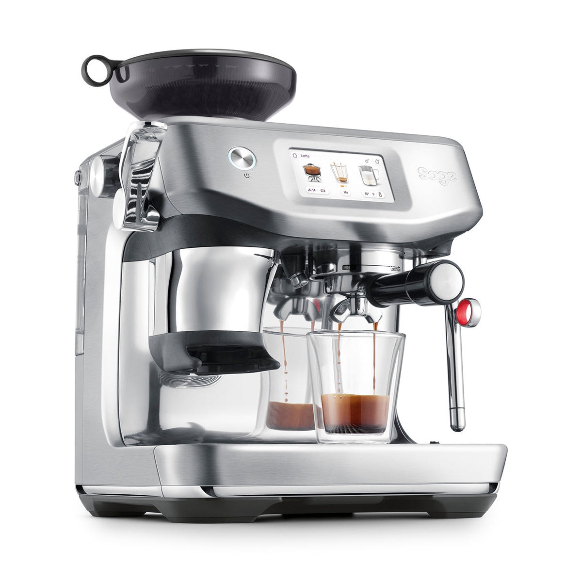 Sage Barista Impress Coffee Machine, Black Truffle SES882BST4GUK1