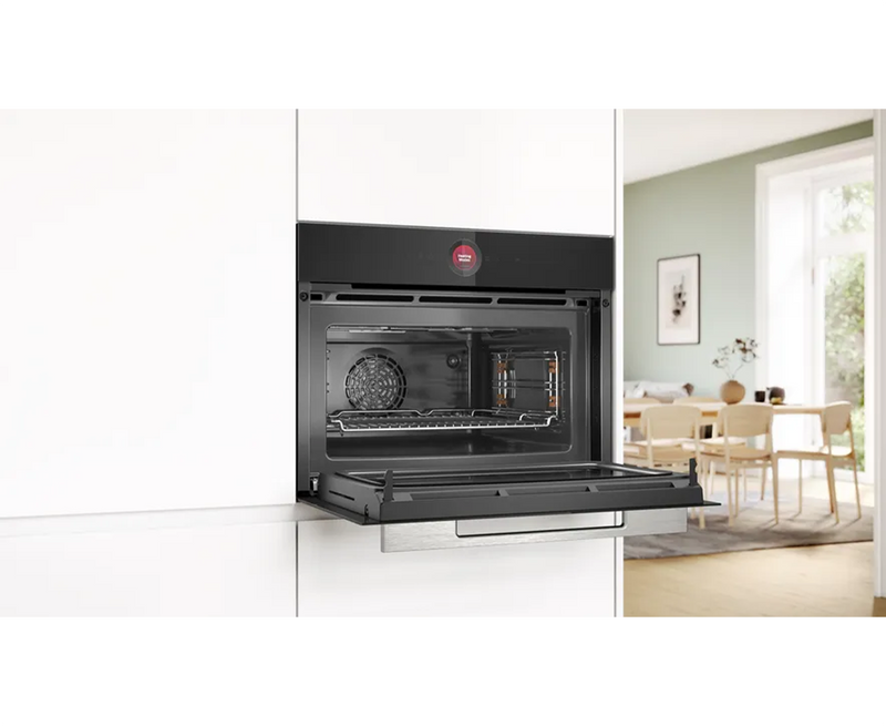 Bosch Series 8 Built-in Compact Oven with Microwave | Black CMG7241B1B Redmond Electric Gorey