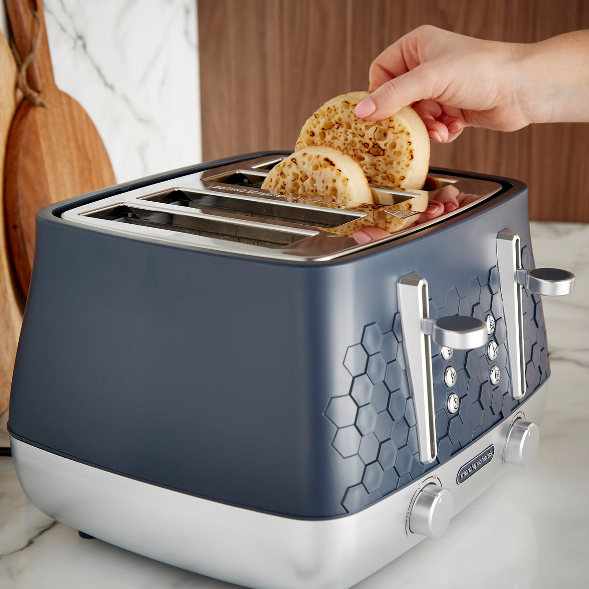 Morphy Richards Cassini 4-Slice Toaster Outer Space Blue 243021