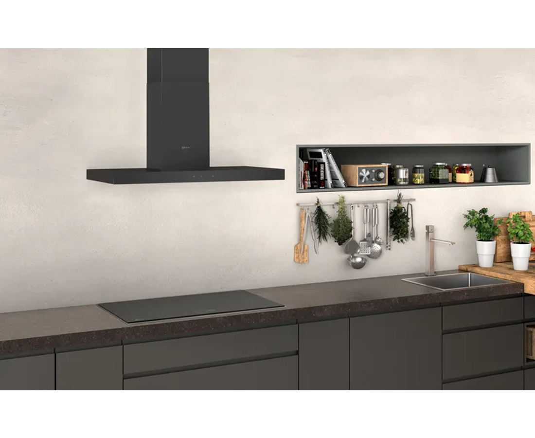 Neff N 50 90cm Wall Mounted Cooker Hood | Black D94BHM1S5B Redmond Electric Gorey