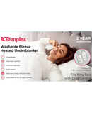 Dimplex Double Washable Fleece Heated Dual Control Under Blanket