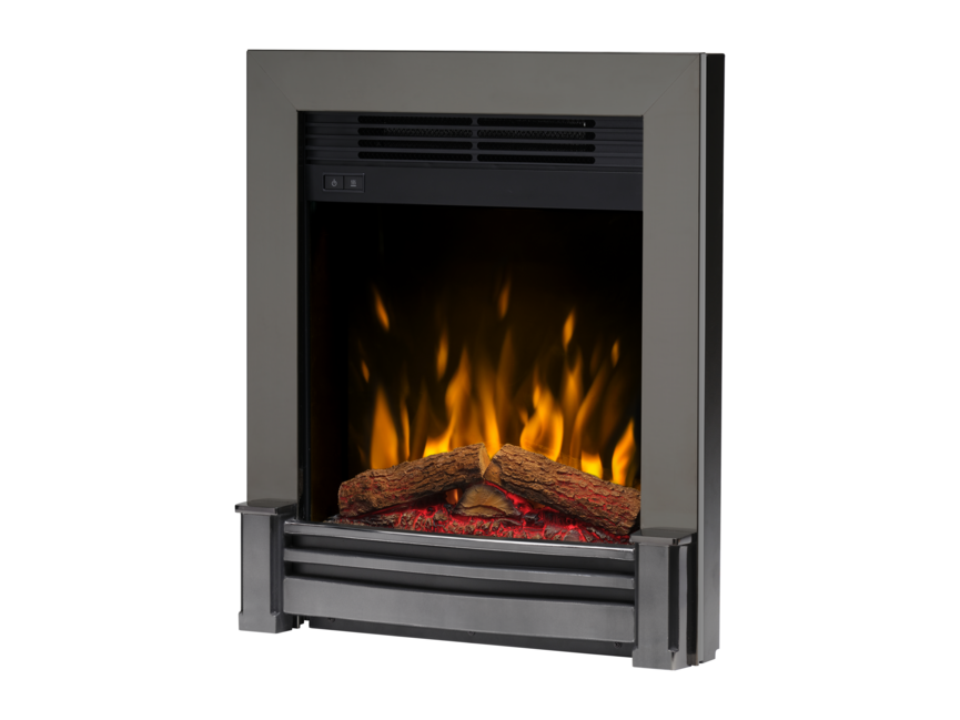 Elva 16 Inch 2kW Optiflame Inset Electric Fire Brushed Chrome