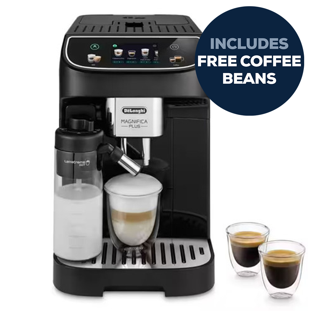 Magnifica Plus Automatic Bean to Cup Coffee Machine | Black - Redmond Electric