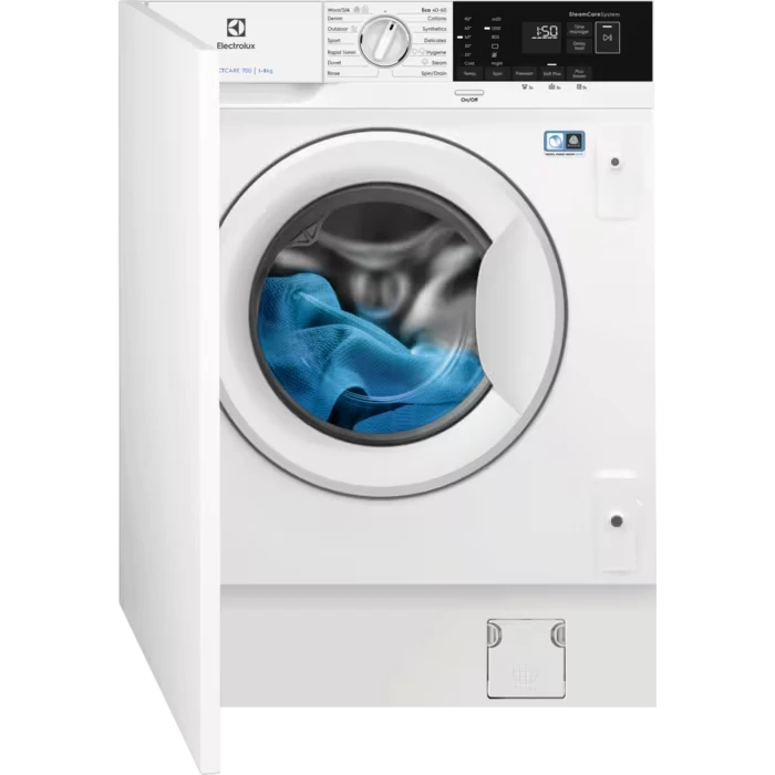 700 SteamCare 8kg 1400rpm Integrated Washing Machine | White
