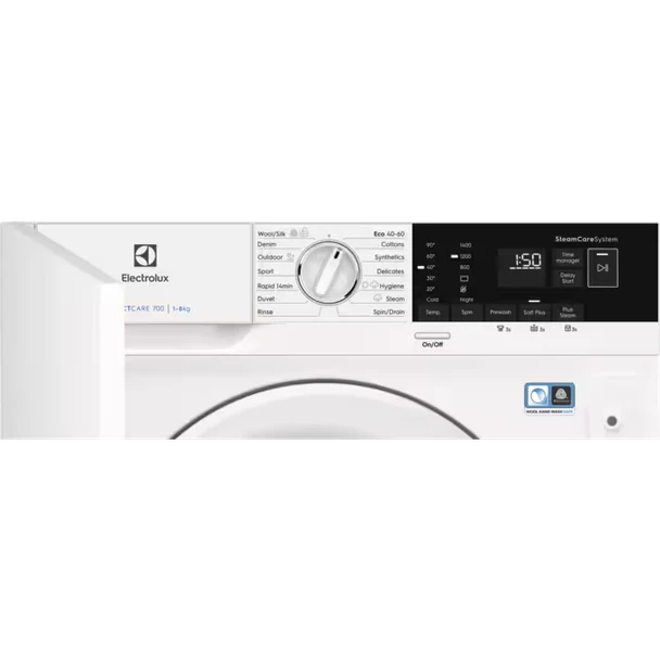 700 SteamCare 8kg 1400rpm Integrated Washing Machine | White