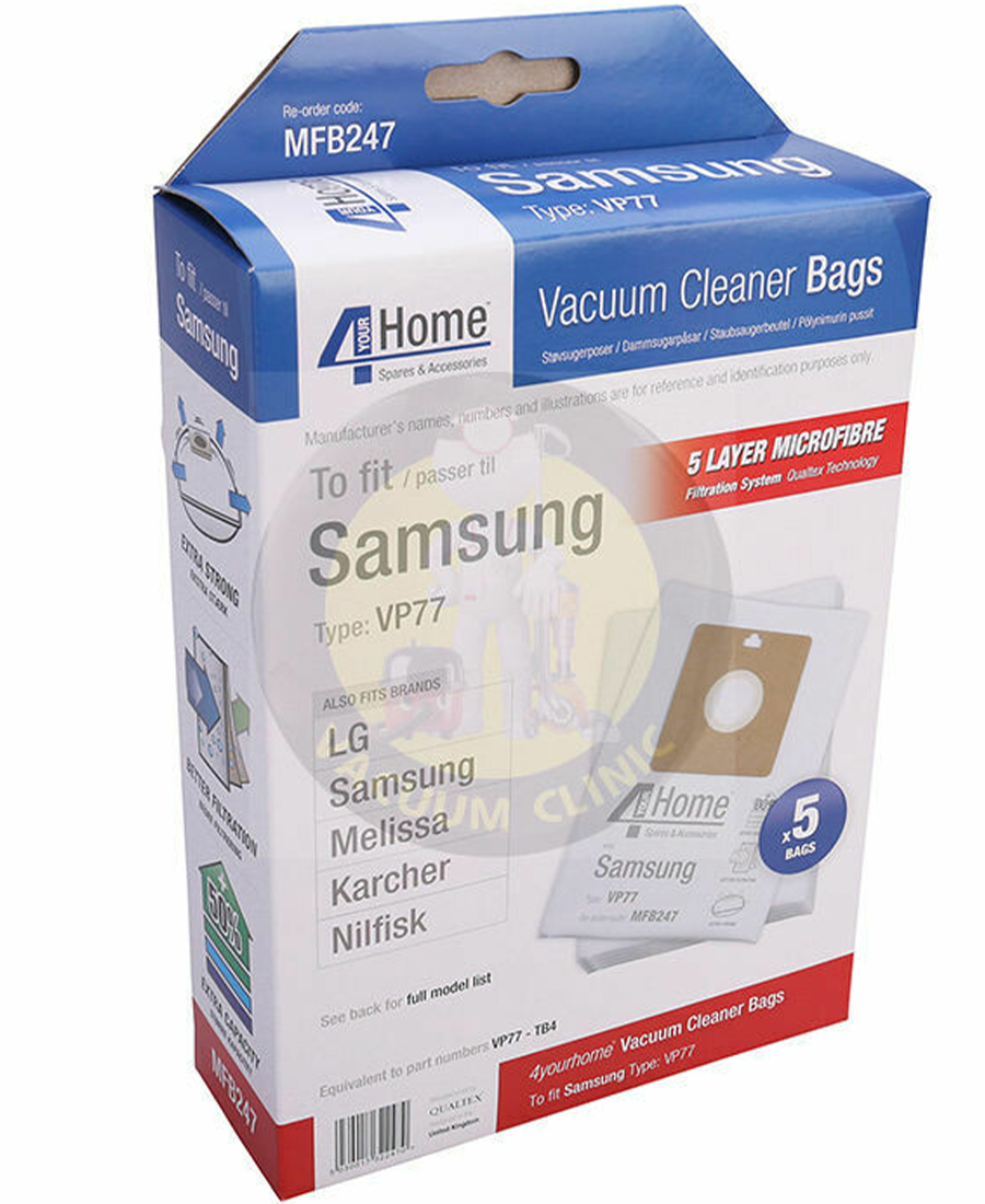 5 Layer Microfibre Vacuum Bags - EXSMFB247 Redmond Electric Gorey