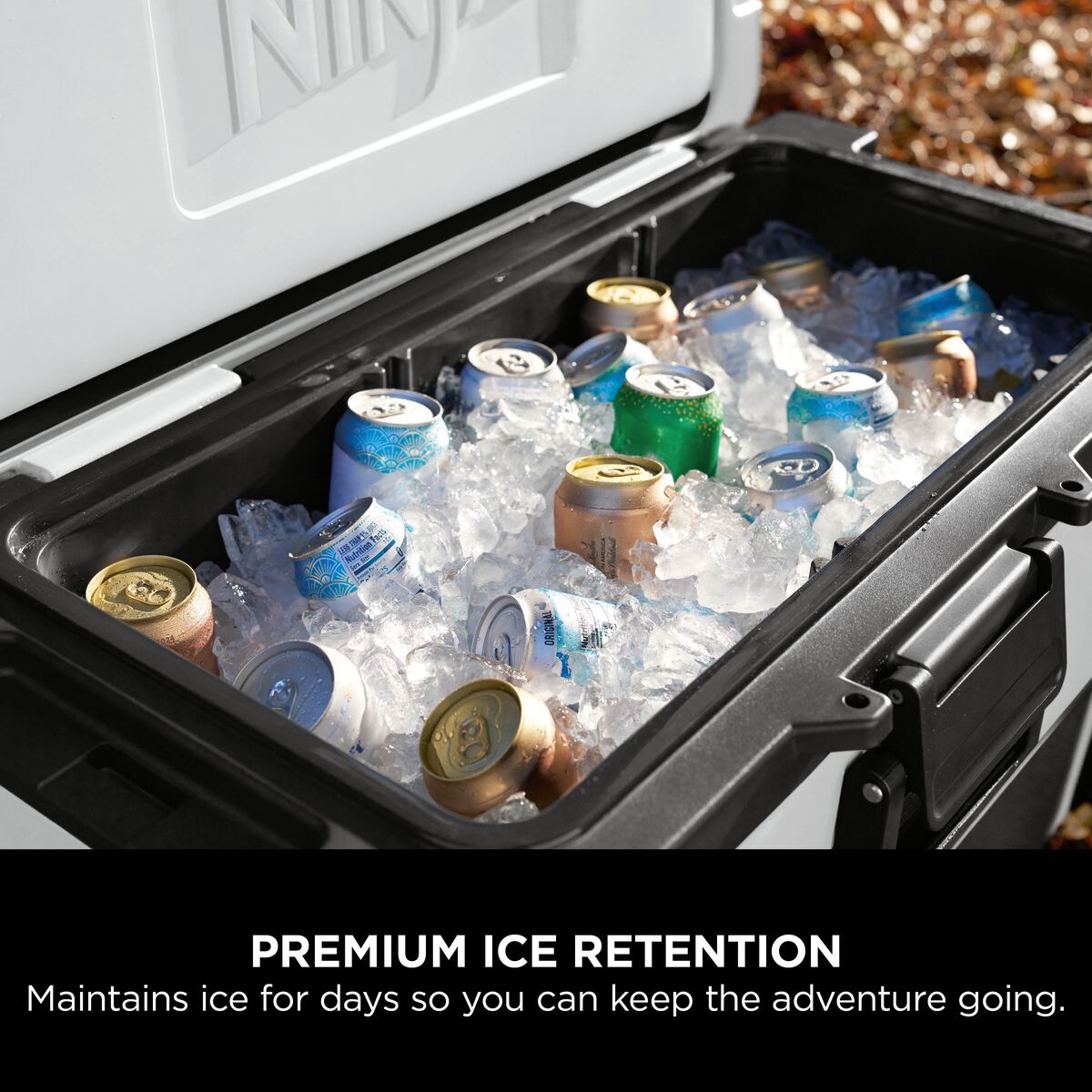 Ninja FrostVault 65QT/61L Wheeled Cooler with Dry Zone Cloud White FB265EUUKWH