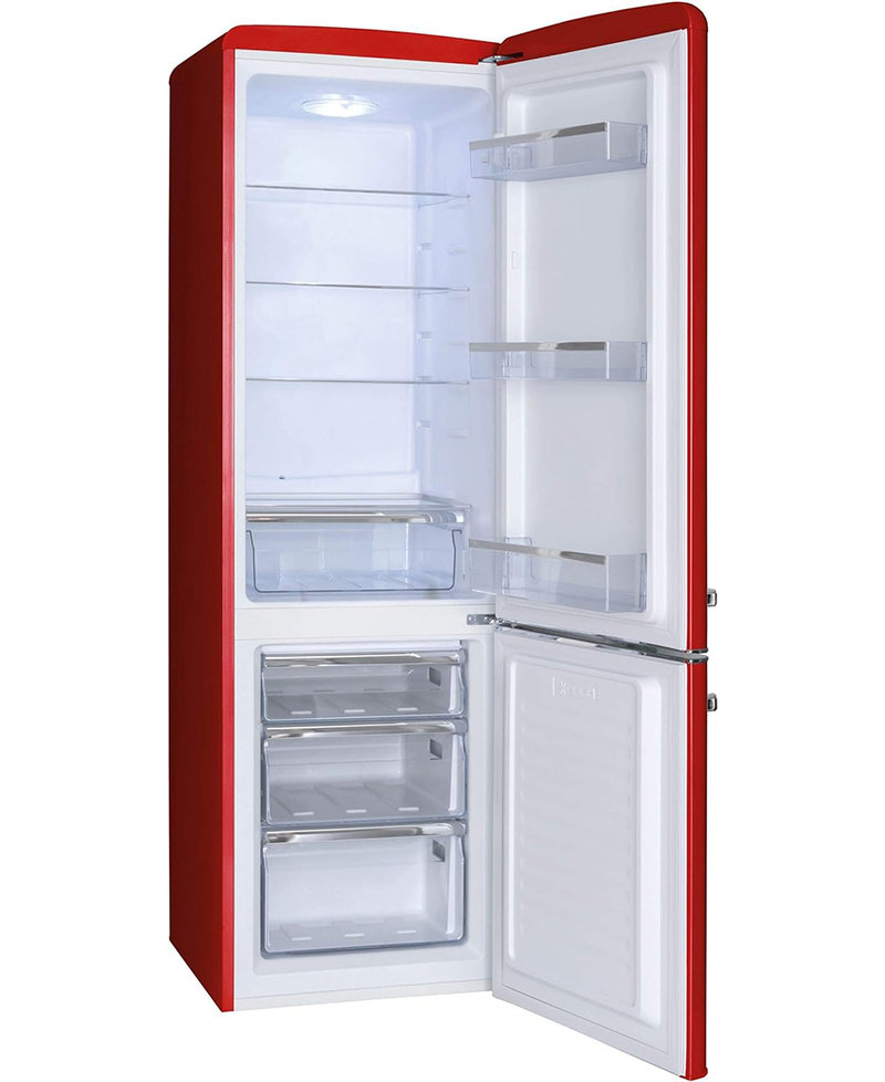 Amica 60/40 Retro Style Fridge Freezer | 181cm (H) | Red FKR29653R Redmond Electric Gorey