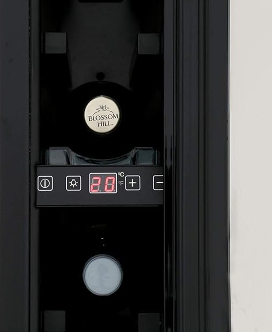 CDA Freestanding Slimline 7 Bottle Wine Cooler| 82 cm (H) | Black FWC153BL Redmond Electric Gorey